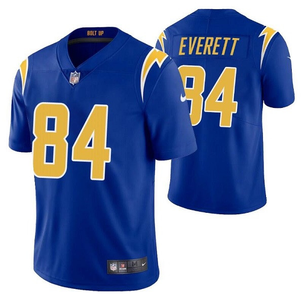 Men’s Los Angeles Chargers #84 Gerald Everett Royal Vapor Untouchable Limited Stitched Jersey