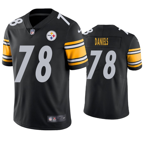 Men’s Pittsburgh Steelers #78 James Daniels Black Vapor Untouchable Limited Stitched Jersey