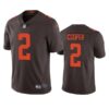 Men’s Cleveland Browns #2 Amari Cooper Brown Color Rush Vapor Untouchable Limited Stitched Jersey