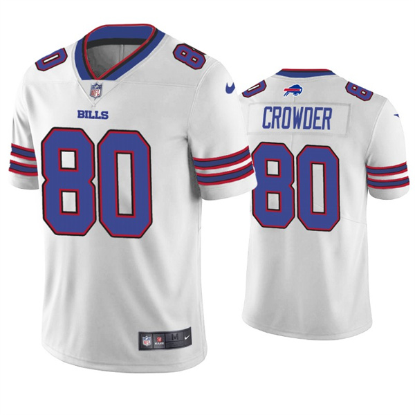 Men’s Buffalo Bills #80 Jamison Crowder White Vapor Untouchable Limited Stitched Jersey
