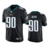Men’s Philadelphia Eagles #90 Jordan Davis Black Vapor Untouchable Limited Stitched Jersey