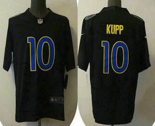 Men’s Los Angeles Rams #10 Cooper Kupp Black 2021 Vapor Untouchable Limited Stitched Jersey