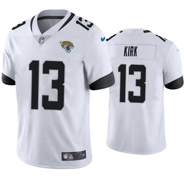 Men’s Jacksonville Jaguars #13 Christian Kirk White Vapor Untouchable Limited Stitched Jersey