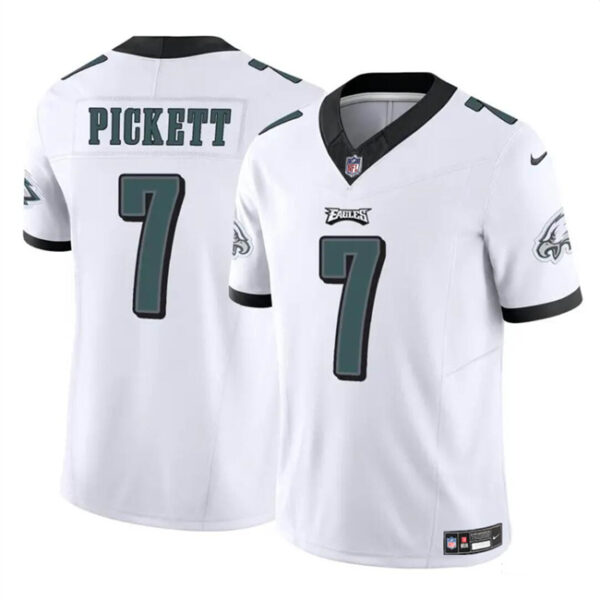 Men’s Philadelphia Eagles #7 Kenny Pickett White 2023 F.U.S.E Vapor Untouchable Limited Football Stitched Jersey