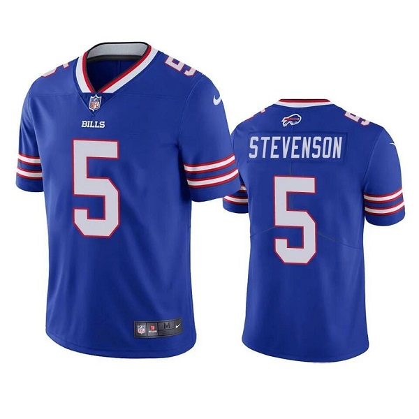 Men’s Buffalo Bills #5 Marquez Stevenson Royal Vapor Untouchable Limited Stitched Jersey