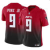 Men’s Atlanta Falcons #9 Michael Penix Jr Red Black 2024 Draft F.U.S.E. Vapor Untouchable Limited Football Stitched Jersey