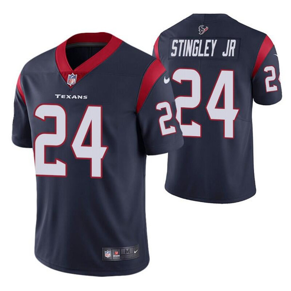 Men’s Houston Texans #24 Derek Stingley Jr. Navy Vapor Untouchable Limited Stitched Jersey