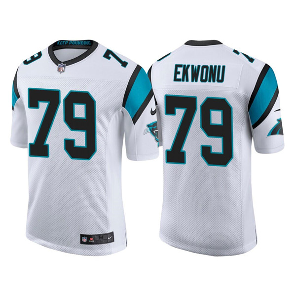 Men’s Carolina Panthers #79 Ikem Ekwonu 2022 White Stitched Jersey