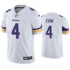 Men’s Minnesota Vikings #4 Dalvin Cook White Vapor Untouchable Stitched Jersey