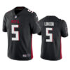 Men’s Atlanta Falcons #5 Drake London Black Vapor Untouchable Limited Stitched Jersey