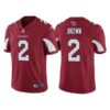 Men’s Arizona Cardinals #2 Marquise Brown Red Vapor Untouchable Limited Stitched Jersey