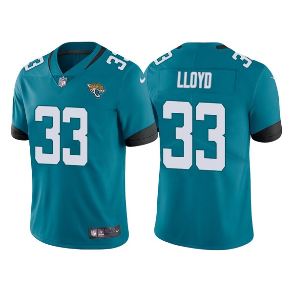 Men’s Jacksonville Jaguars #33 Devin Lloyd Teal Vapor Untouchable Limited Stitched Jersey