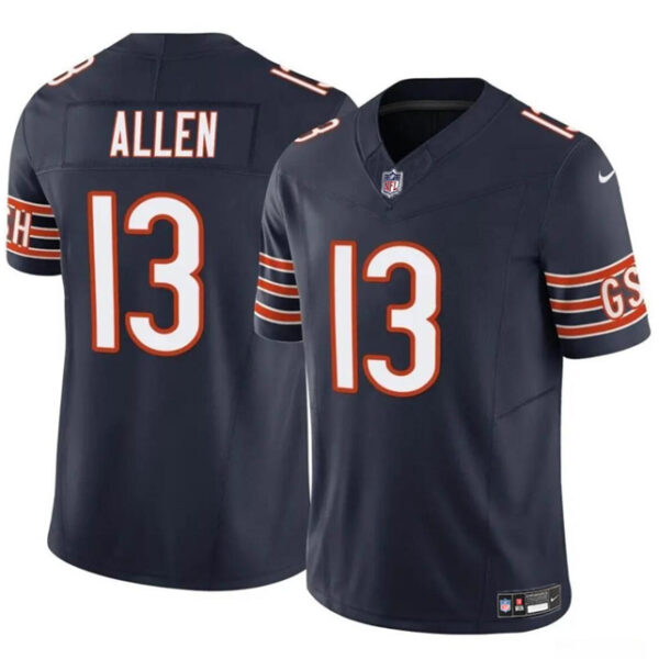 Men’s Chicago Bears #13 Keenan Allen Navy 2023 F.U.S.E. Vapor Football Stitched Jersey