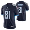 Men’s Tennessee Titans #81 Austin Hooper Navy Vapor Untouchable Stitched Jersey
