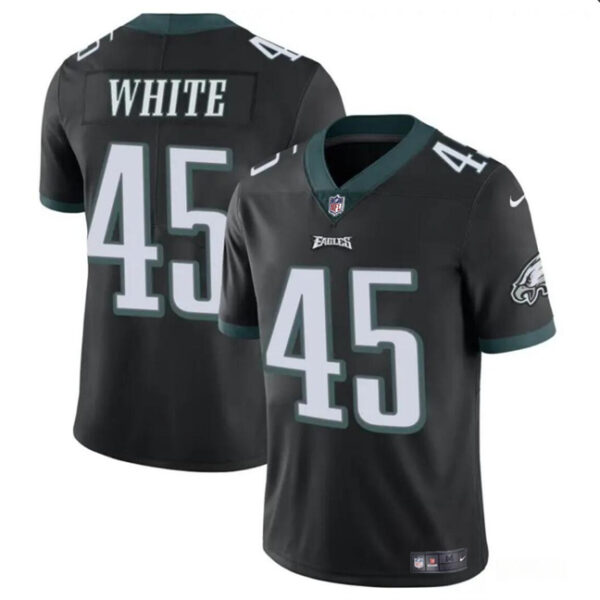 Men’s Philadelphia Eagles #45 Devin White Black Vapor Untouchable Limited Football Stitched Jersey