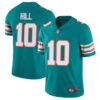 Men’s Miami Dolphins #10 Tyreek Hill Aqua Color Rush Limited Stitched Football Jersey