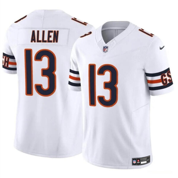 Men’s Chicago Bears #13 Keenan Allen White 2023 F.U.S.E. Vapor Football Stitched Jersey
