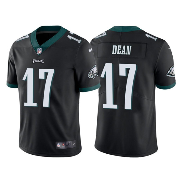Men’s Philadelphia Eagles #17 Nakobe Dean Black Vapor Untouchable Limited Stitched Jersey