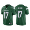 Men’s New York Jets #17 Garrett Wilson 2022 Green Vapor Untouchable Limited Stitched Jersey