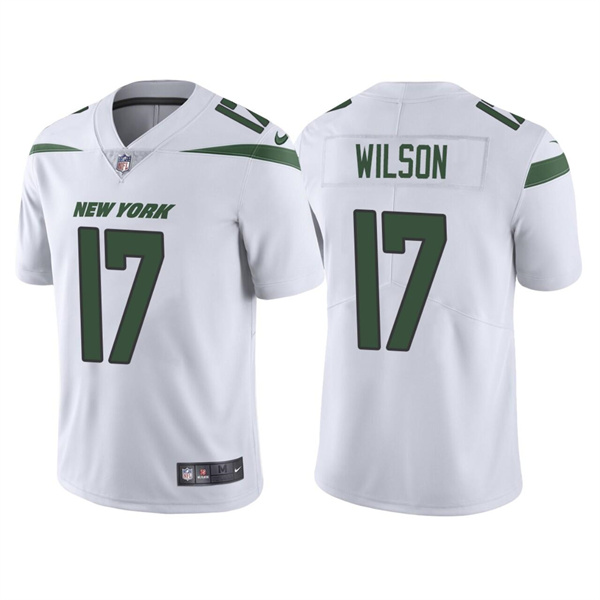 Men’s New York Jets #17 Garrett Wilson 2022 White Vapor Untouchable Limited Stitched Jersey