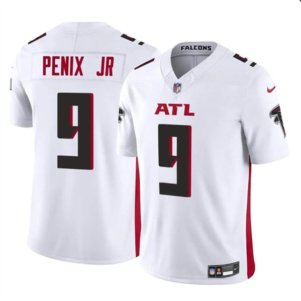 Men’s Atlanta Falcons #9 Michael Penix Jr White 2024 Draft F.U.S.E. Vapor Untouchable Limited Football Stitched Jersey