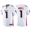 Men’s Atlanta Falcons #1 Marcus Mariota White Vapor Untouchable Limited Stitched Jersey