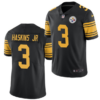 Men’s Pittsburgh Steelers #3 Dwayne Haskins Jr. Black Color Rush Limited Stitched Jersey