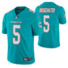 Men’s Miami Dolphins #5 Teddy Bridgewater Aqua Vapor Untouchable Limited Stitched Football Jersey