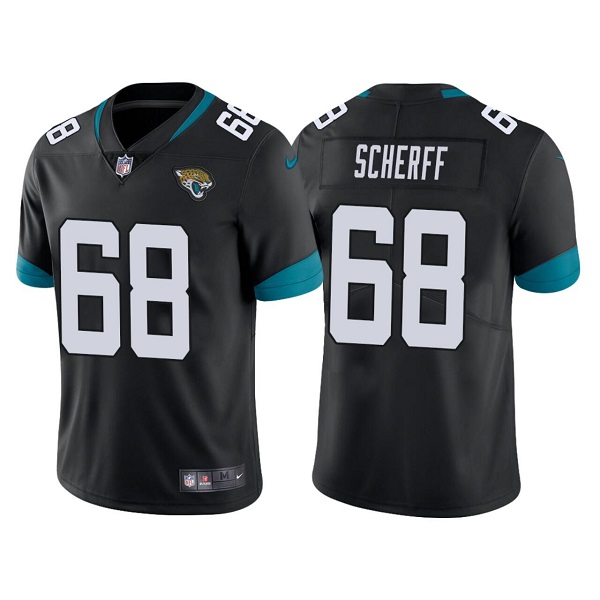 Men’s Jacksonville Jaguars #68 Brandon Scherff Black Vapor Untouchable Limited Stitched Jersey