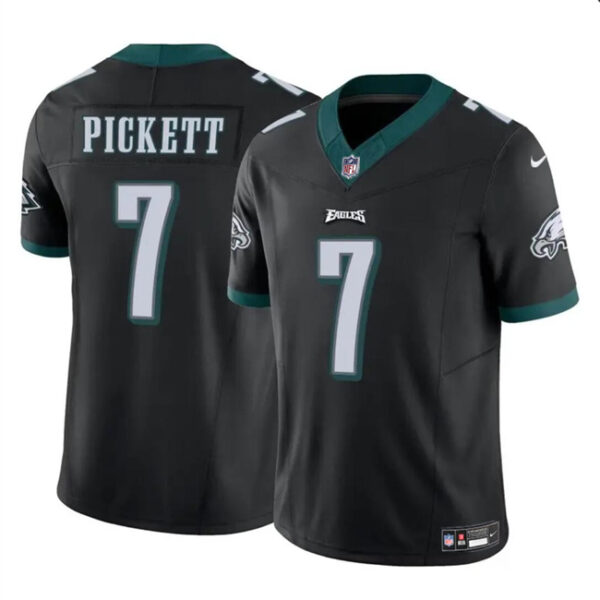 Men’s Philadelphia Eagles #7 Kenny Pickett Black 2023 F.U.S.E Vapor Untouchable Limited Football Stitched Jersey