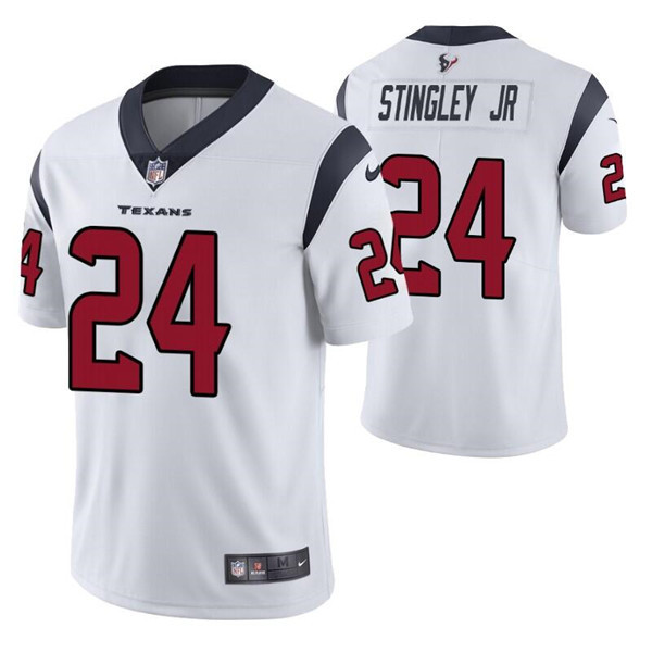 Men’s Houston Texans #24 Derek Stingley Jr. White Vapor Untouchable Limited Stitched Jersey