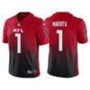 Men’s Atlanta Falcons #1 Marcus Mariota Red Black Vapor Untouchable Limited Stitched Jersey