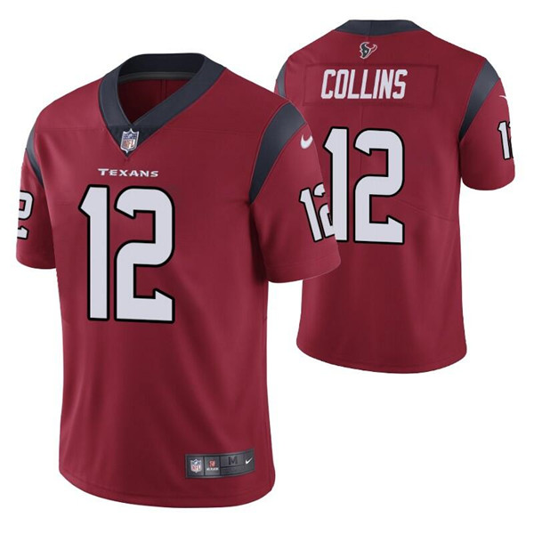 Men’s Houston Texans #12 Nico Collins Red Vapor Untouchable Limited Stitched Jersey