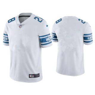 Men’s Detroit Lions Blank White Vapor Untouchable Limited Stitched Jersey