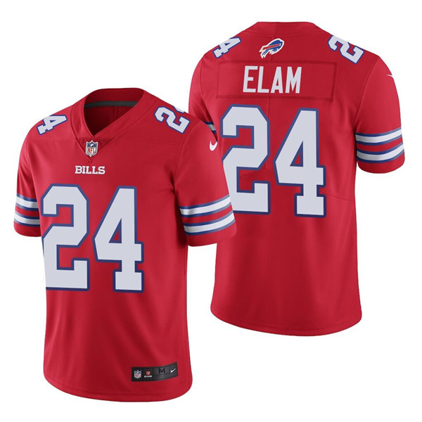 Men’s Buffalo Bills #24 Kaiir Elam Red Vapor Untouchable Limited Stitched Jersey