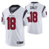 Men’s Houston Texans #18 Chris Conley White Vapor Untouchable Limited Stitched Jersey