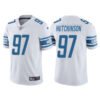 Men’s Detroit Lions #97 Aidan Hutchinson White Vapor Untouchable Limited Stitched Jersey