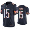 Men’s Chicago Bears #15 Trevor Siemian Navy Vapor untouchable Limited Stitched Jersey