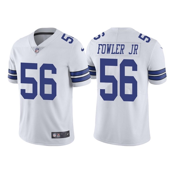 Men’s Dallas Cowboys #56 Dante Fowler Jr. White Vapor Limited Stitched Jersey