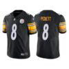 Men’s Pittsburgh Steelers #8 Kenny Pickett 2022 Black Vapor Untouchable Limited Stitched Jersey
