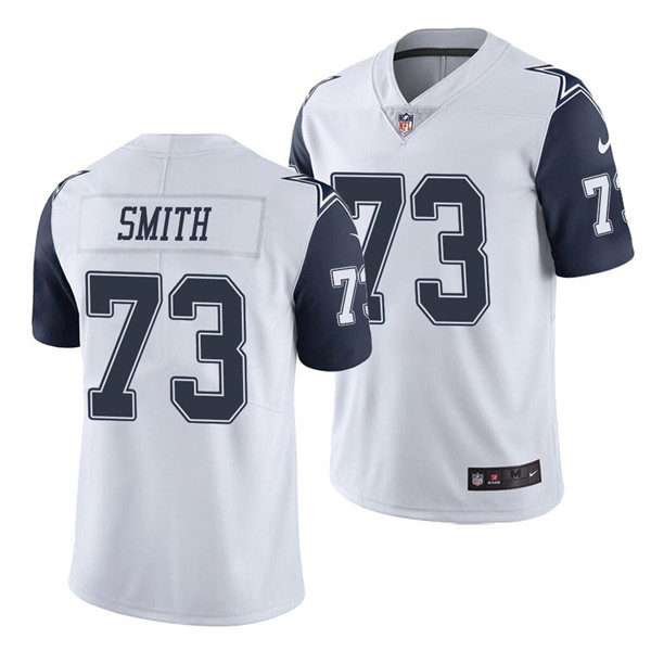 Men’s Dallas Cowboys #73 Tyler Smith White Color Rush Limited Stitched Jersey