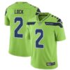 Men’s Seattle Seahawks #2 Drew Lock Green Vapor Untouchable Limited Stitched Jersey