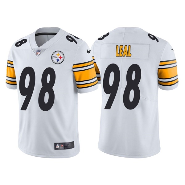 Men’s Pittsburgh Steelers #98 DeMarvin Leal White Vapor Untouchable Limited Stitched Jersey