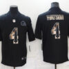 Men’s Cleveland Browns #4 Deshaun Watson Black Statue of Liberty Limited Stitched Jersey