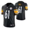 Men’s Pittsburgh Steelers #61 Mason Cole Black Vapor Untouchable Limited Stitched Jersey