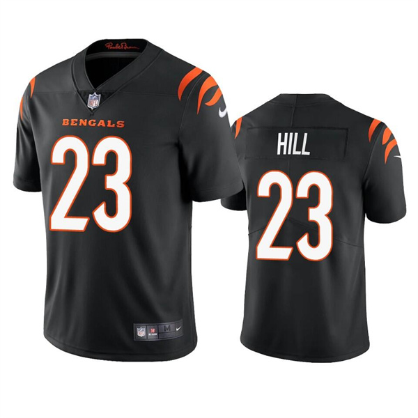Men’s Cincinnati Bengals #23 Daxton Hill Black Vapor Untouchable Limited Stitched Jersey