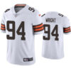 Men’s Cleveland Browns #94 Alex Wright White Vapor Untouchable Limited Stitched Jersey