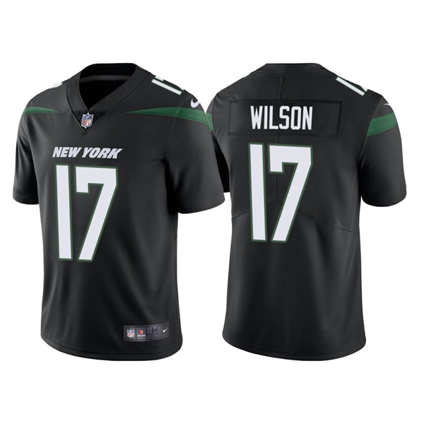 Men’s New York Jets #17 Garrett Wilson 2022 Black Vapor Untouchable Limited Stitched Jersey