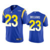 Men’s Los Angeles Rams #23 Kyren Williams Royal Vapor Untouchable Limited Stitched Football Jersey