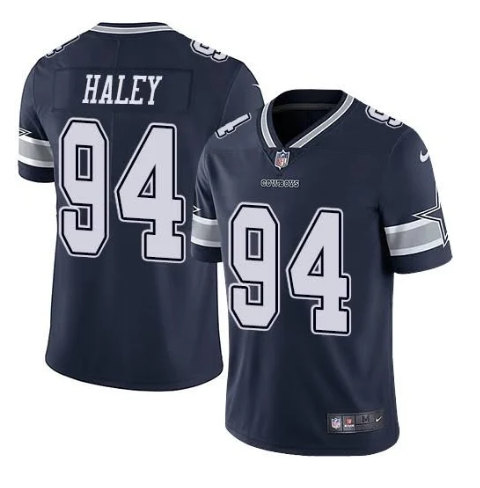 Men’s Dallas Cowboys #94 Charles Haley Navy Vapor Untouchable Limited Stitched Jersey
